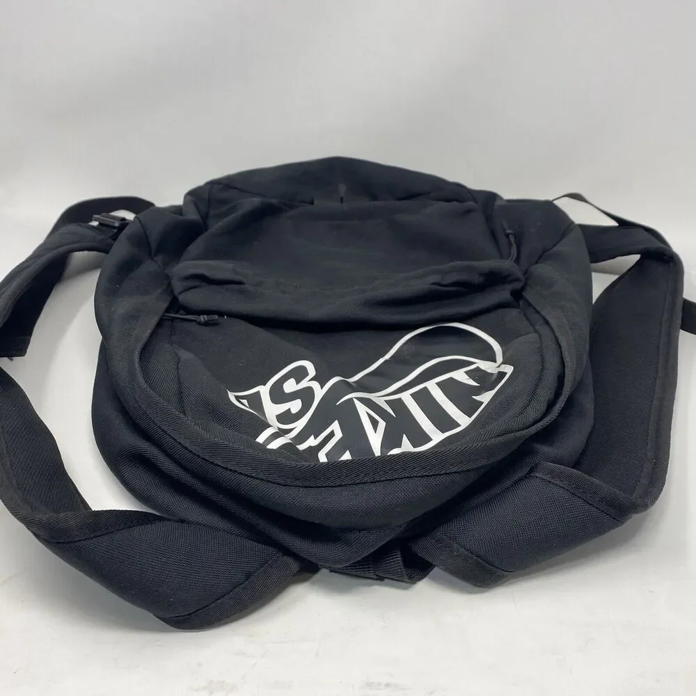 Nike SB Piedmont Black and White Backpack Skateboarding School Zipper Pockets
